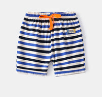 Load image into Gallery viewer, 2 Pieces Set Baby Kid Boys Striped Letters Cartoon Print T-Shirts And Ribbon Shorts Wholesale 220407302
