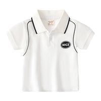 Load image into Gallery viewer, Baby Kid Boys Letters Color-blocking Print Polo Shirts Wholesale 220407304
