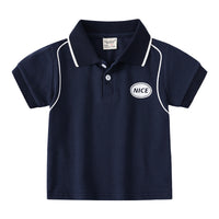 Load image into Gallery viewer, Baby Kid Boys Letters Color-blocking Print Polo Shirts Wholesale 220407304
