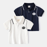 Load image into Gallery viewer, Baby Kid Boys Letters Color-blocking Print Polo Shirts Wholesale 220407304
