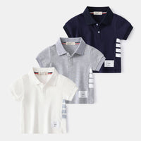 Load image into Gallery viewer, Baby Kid Boys Striped Polo Shirts Wholesale 220407306

