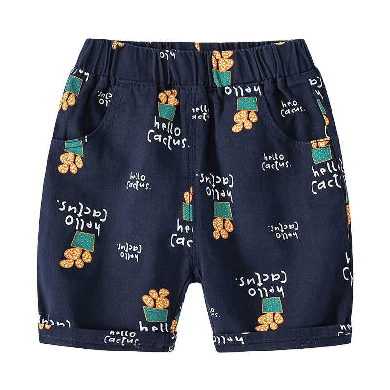 Baby Kid Boys Print Shorts Wholesale 220407309