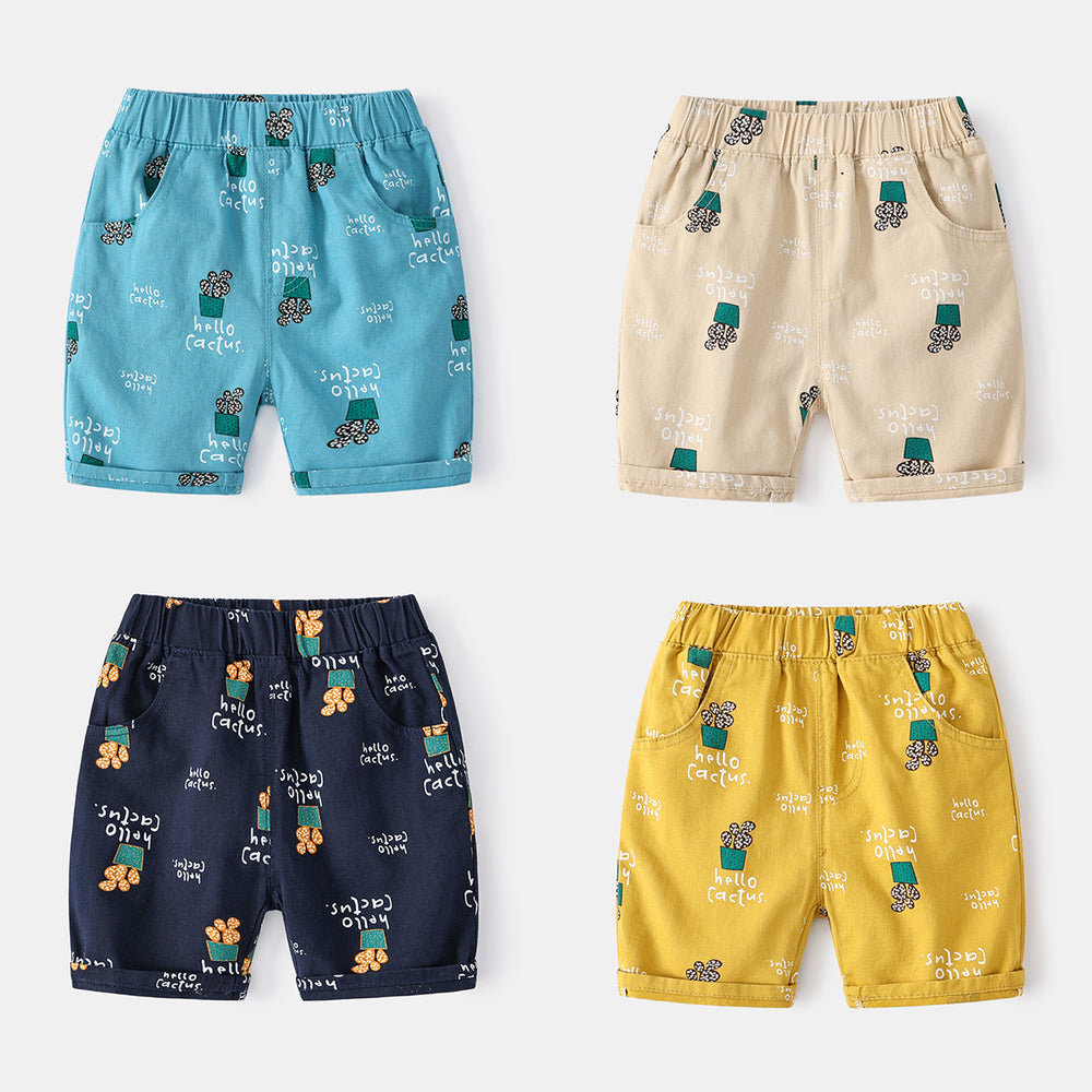 Baby Kid Boys Print Shorts Wholesale 220407309