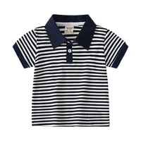 Load image into Gallery viewer, Baby Kid Boys Striped Polo Shirts Wholesale 220407315
