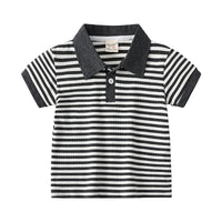 Load image into Gallery viewer, Baby Kid Boys Striped Polo Shirts Wholesale 220407315

