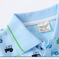 Load image into Gallery viewer, Baby Kid Boys Car Polo Shirts Wholesale 220407323
