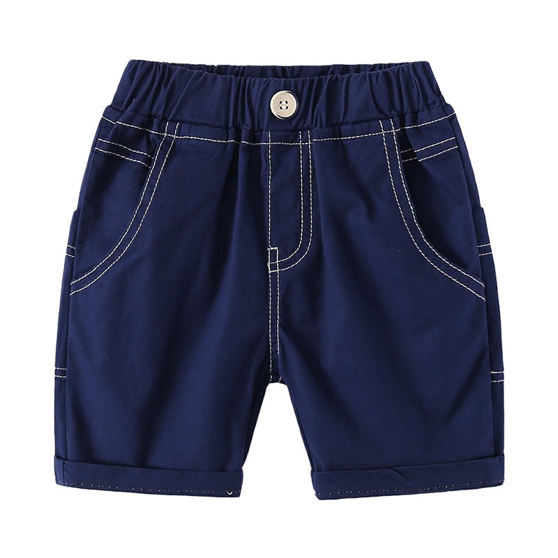 Baby Kid Boys Solid Color Shorts Wholesale 220407324
