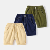 Load image into Gallery viewer, Baby Kid Boys Solid Color Shorts Wholesale 220407324
