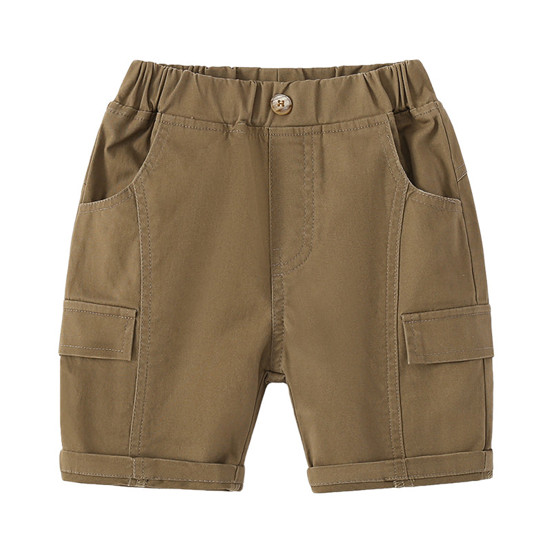 Baby Kid Boys Solid Color Shorts Wholesale 220407326