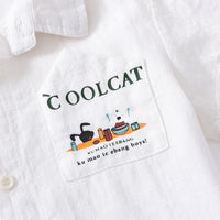 Load image into Gallery viewer, Baby Kid Boys Letters Cartoon Print Shirts Wholesale 220407331
