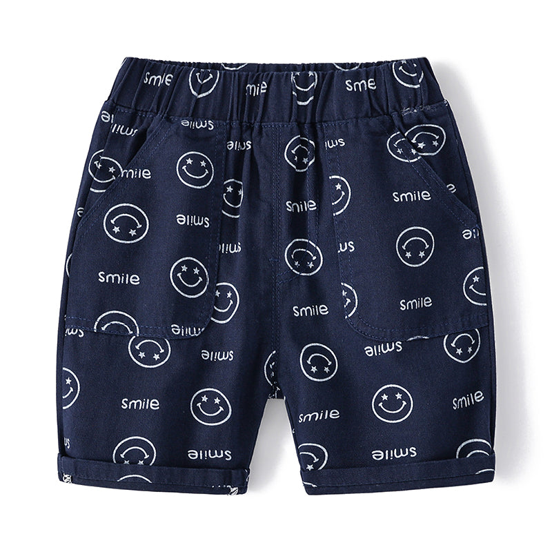 Baby Kid Boys Letters Expression Print Shorts Wholesale 220407333