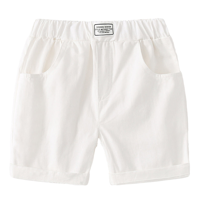 Baby Kid Boys Solid Color Shorts Wholesale 220407335