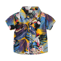 Load image into Gallery viewer, Baby Kid Boys Tropical print Plant Beach Shirts Wholesale 220407338
