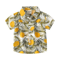 Load image into Gallery viewer, Baby Kid Boys Tropical print Plant Beach Shirts Wholesale 220407338
