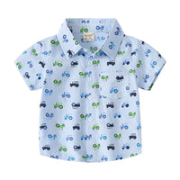 Load image into Gallery viewer, Baby Kid Boys Car Cartoon Print Shirts Wholesale 220407344
