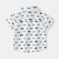 Load image into Gallery viewer, Baby Kid Boys Car Cartoon Print Shirts Wholesale 220407344
