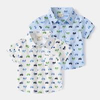 Load image into Gallery viewer, Baby Kid Boys Car Cartoon Print Shirts Wholesale 220407344
