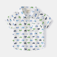 Load image into Gallery viewer, Baby Kid Boys Car Cartoon Print Shirts Wholesale 220407344
