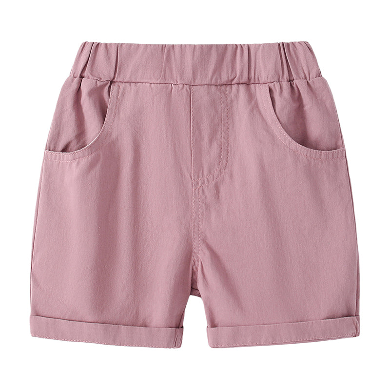 Baby Kid Boys Solid Color Shorts Wholesale 220407354