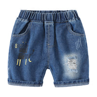 Load image into Gallery viewer, Baby Kid Boys Animals Ripped Print Shorts Jeans Wholesale 220407361
