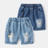Load image into Gallery viewer, Baby Kid Boys Animals Ripped Print Shorts Jeans Wholesale 220407361
