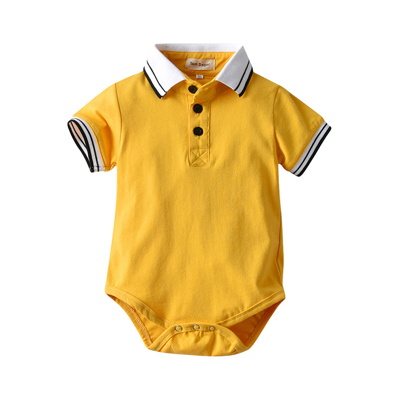 Baby Unisex Solid Color Rompers Wholesale 22040777