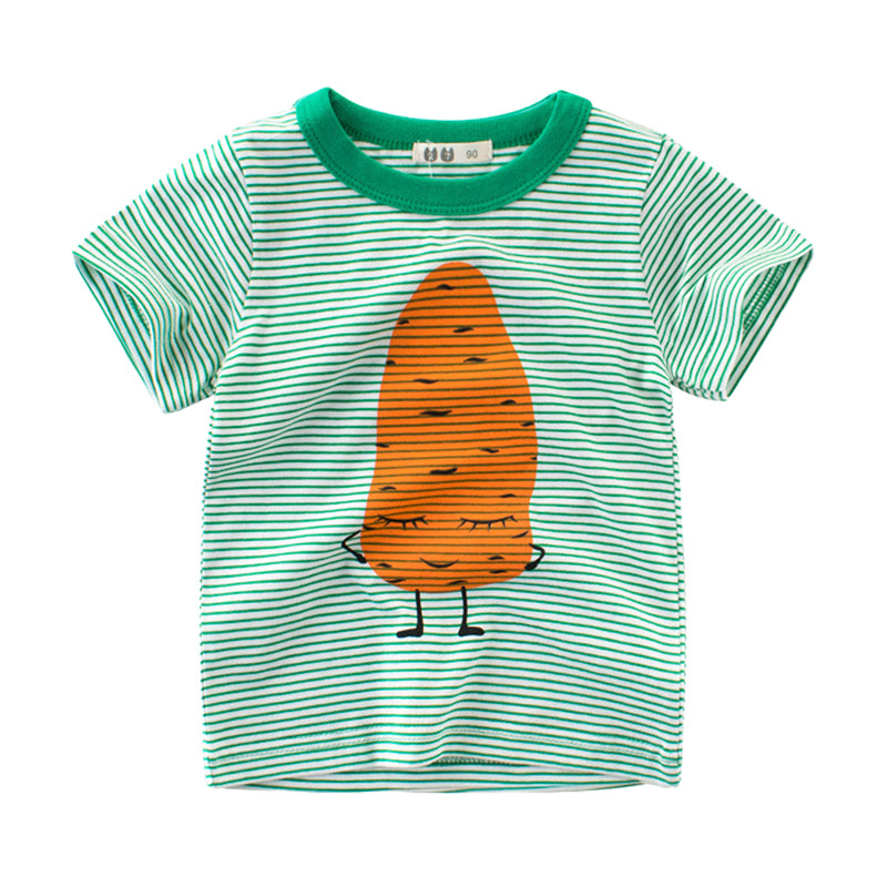 Baby Kid Unisex Striped Print T-Shirts Wholesale 22041108