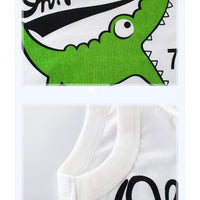 Load image into Gallery viewer, Baby Kid Unisex Letters Dinosaur Print Tank Tops Wholesale 22041111
