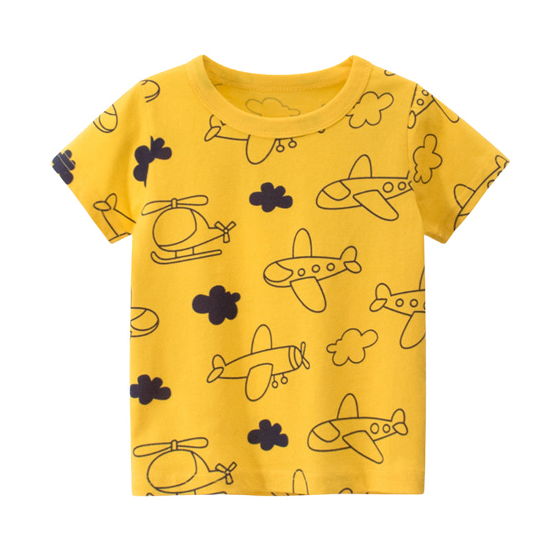 Baby Kid Boys Cartoon Print T-Shirts Wholesale 220411114