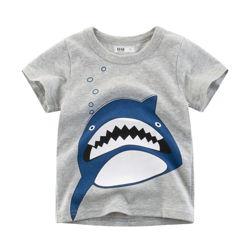 Baby Kid Unisex Animals Cartoon Print T-Shirts Wholesale 22041112