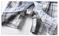 Load image into Gallery viewer, Baby Boys Checked Jumpsuits Wholesale 220411120
