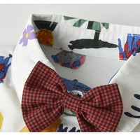 Load image into Gallery viewer, 2 Pieces Set Baby Kid Boys Print Rompers And Solid Color Shorts Wholesale 220411129
