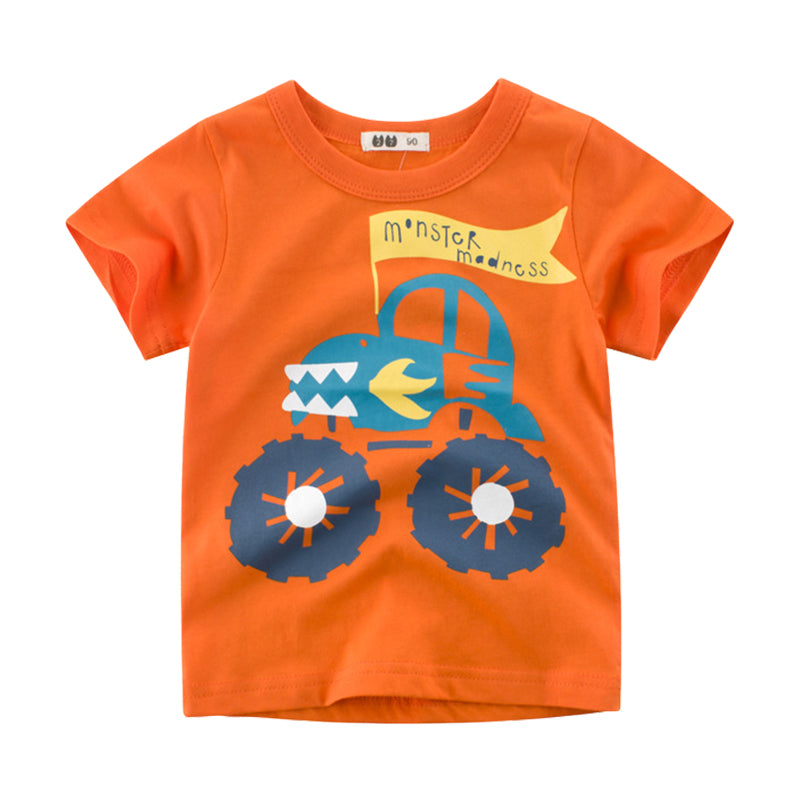 Baby Kid Unisex Letters Cartoon Print T-Shirts Wholesale 22041113