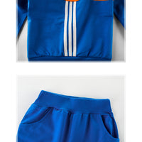 Load image into Gallery viewer, 2 Pieces Set Kid Big Kid Boys Striped Jackets Outwears And Pants Wholesale 22041118
