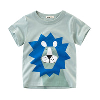 Load image into Gallery viewer, Baby Kid Boys Color-blocking Animals Print T-Shirts Wholesale 22041120
