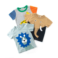 Load image into Gallery viewer, Baby Kid Boys Color-blocking Animals Print T-Shirts Wholesale 22041120
