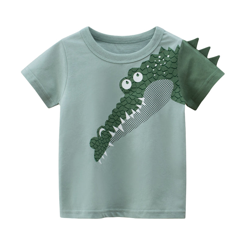 Baby Kid Boys Cartoon Print T-Shirts Wholesale 220411208