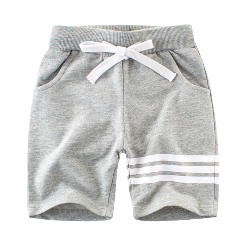 Baby Kid Boys Striped Ribbon Shorts Wholesale 22041121