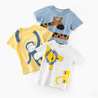 Load image into Gallery viewer, Baby Kid Boys Animals Cartoon Print T-Shirts Wholesale 22041122
