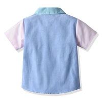 Load image into Gallery viewer, Baby Kid Boys Color-blocking Shirts Wholesale 220411222
