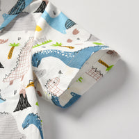 Load image into Gallery viewer, 2 Pieces Set Baby Kid Boys Flower Cartoon Bow Print Shirts And Solid Color Shorts Suits Wholesale 220411238
