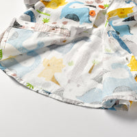 Load image into Gallery viewer, 2 Pieces Set Baby Kid Boys Flower Cartoon Bow Print Shirts And Solid Color Shorts Suits Wholesale 220411238
