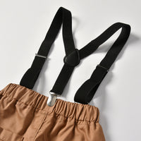 Load image into Gallery viewer, 2 Pieces Set Baby Kid Boys Flower Cartoon Bow Print Shirts And Solid Color Shorts Suits Wholesale 220411238
