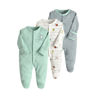 Load image into Gallery viewer, Baby Unisex Striped Flower Fruit Dinosaur Cartoon Print Jumpsuits Wholesale 220411251
