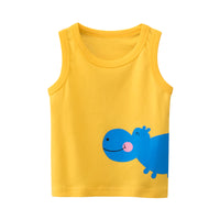 Load image into Gallery viewer, Baby Kid Boys Animals Cartoon Print Tank Tops Wholesale 220411283
