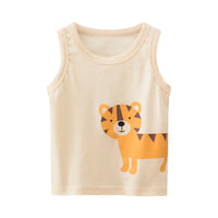 Load image into Gallery viewer, Baby Kid Boys Animals Cartoon Print Tank Tops Wholesale 220411283
