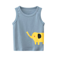 Load image into Gallery viewer, Baby Kid Boys Animals Cartoon Print Tank Tops Wholesale 220411283
