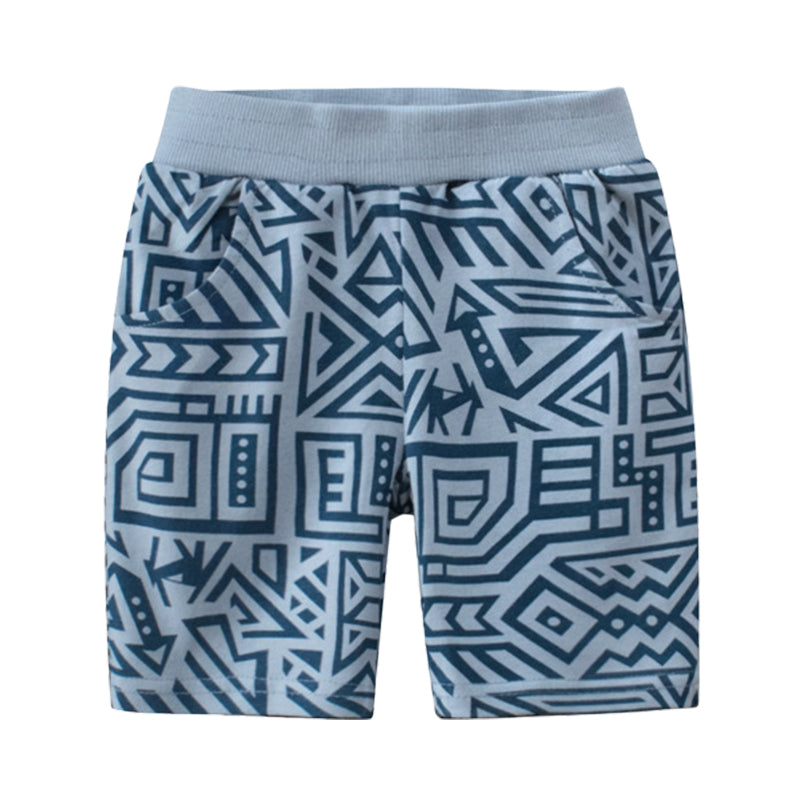 Baby Kid Boys Print Shorts Wholesale 220411293