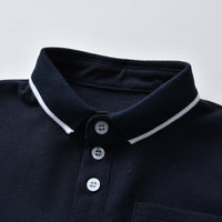 Load image into Gallery viewer, 2 Pieces Set Baby Kid Boys Solid Color Bow Polo Shirts And Jumpsuits Wholesale 220411301
