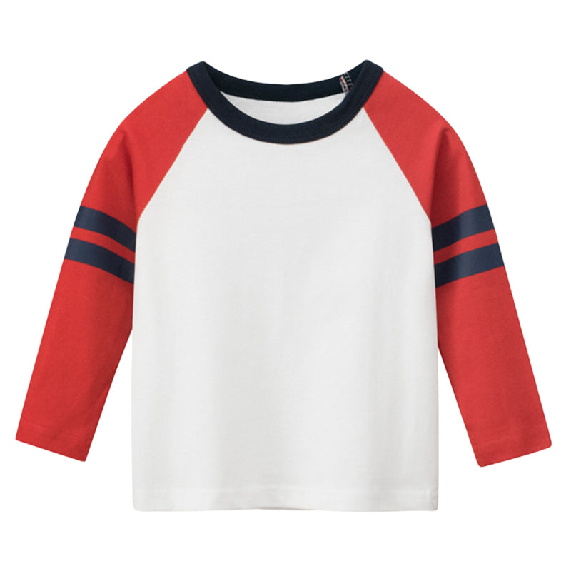 Baby Kid Boys Color-blocking Tops Wholesale 220411313